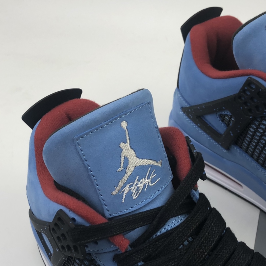 460 嘻哈歌手Travis Scott x Air Jordan 4 Retro“Cactus Jack”AJ4代中帮复古休闲运动文化篮球鞋 308497-406