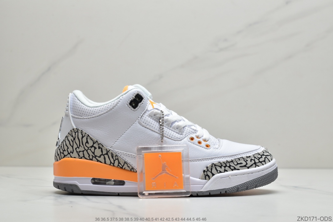 270 公司级Air Jordan 3 “Court Purple”黑紫整双鞋采用黑色打底CT8532-050