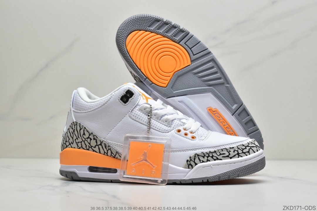 270 公司级Air Jordan 3 “Court Purple”黑紫整双鞋采用黑色打底CT8532-050