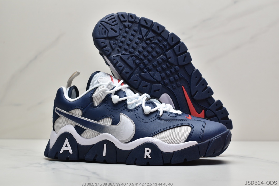 200 公司级耐克Nike Air Barrage Low 火力攻击系列男士复古中帮文化篮球鞋CD7510-100