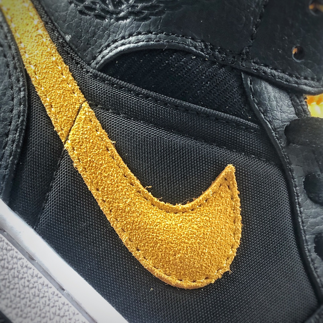 230 Air Jordan 1 Mid 灯芯绒 黑金 CI9352-001