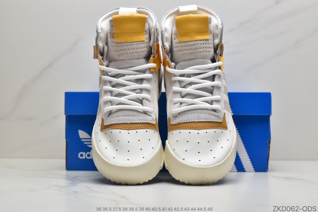 270 公司级Adidas 阿迪达斯 Rivalry RM CHI 三叶草 BOOST中底 高帮皮面休闲板鞋 EG9315