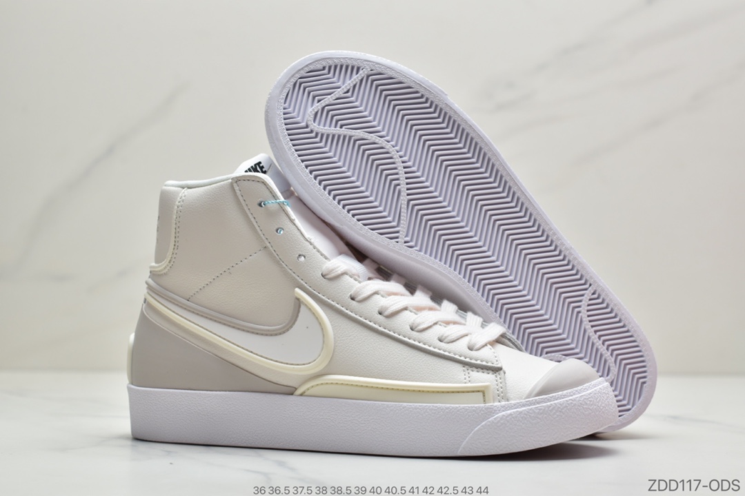 230 公司级耐克 Nike Blazer Mid D/MS/X 时尚休闲高帮开拓者板鞋 DC1746-100