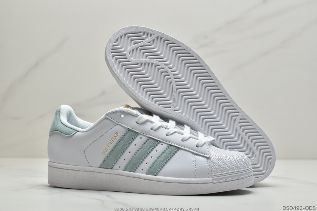 100 阿迪达斯 Adidas Superstar 贝壳头经典休闲板鞋 CP9506