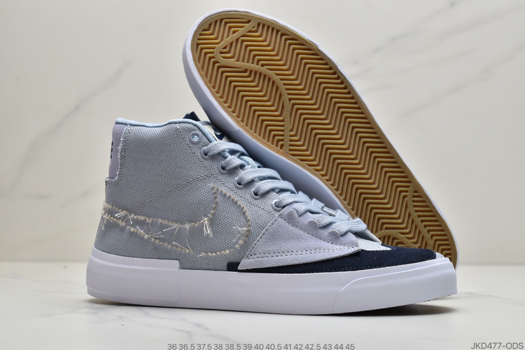 160 公司级Nike SB Zoom Blazer Mid Edge 拆线开拓者解构风格 CI3833-100