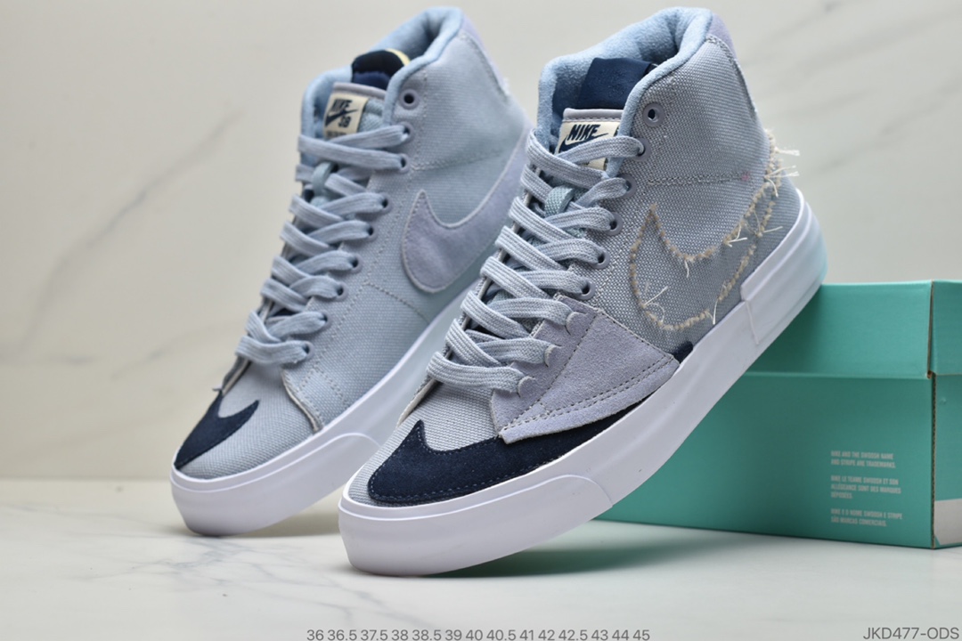 160 公司级Nike SB Zoom Blazer Mid Edge 拆线开拓者解构风格 CI3833-100