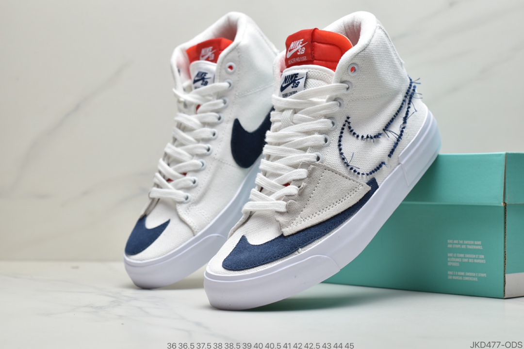 160 公司级Nike SB Zoom Blazer Mid Edge 拆线开拓者解构风格 CI3833-100