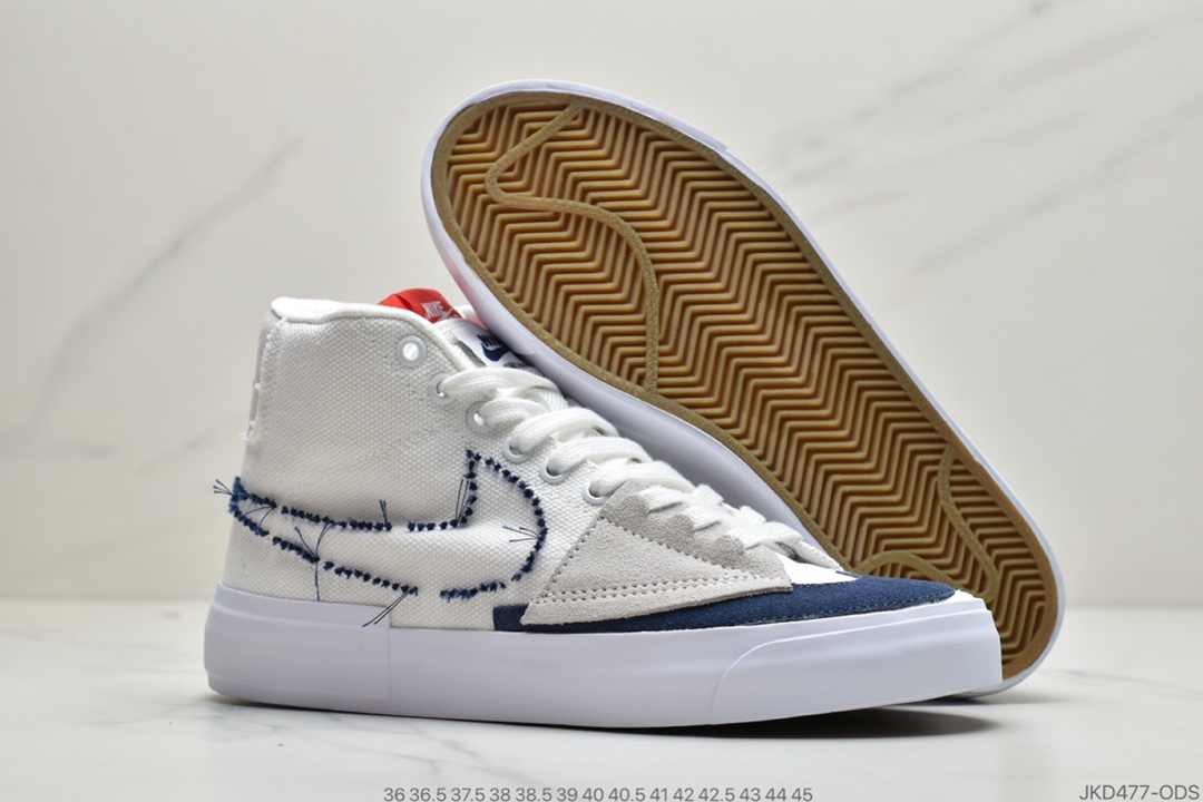 160 公司级Nike SB Zoom Blazer Mid Edge 拆线开拓者解构风格 CI3833-100