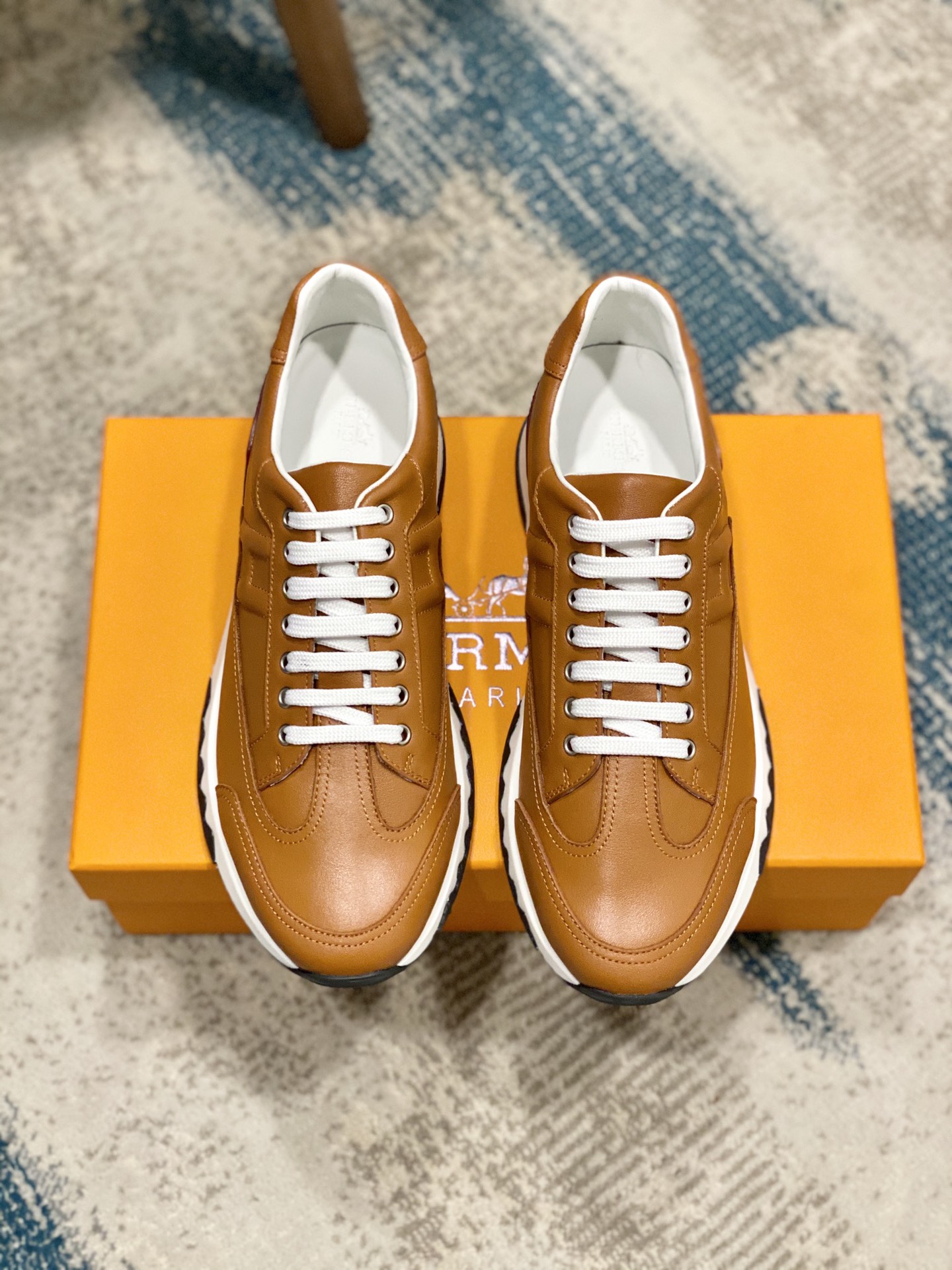 Hermes Store
 Shoes Sneakers Cowhide Fashion Casual