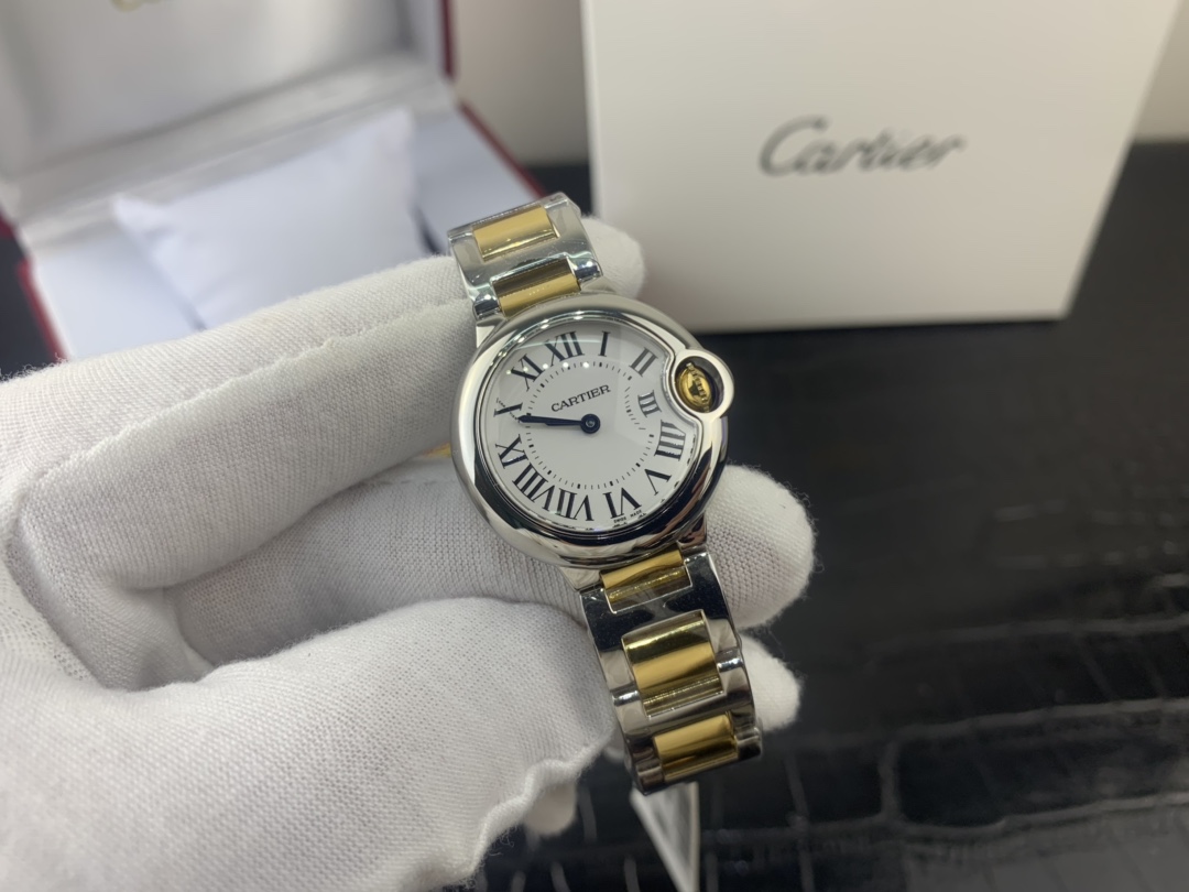 Cartier 皇家 卡地亚蓝气球系列28尺寸女表