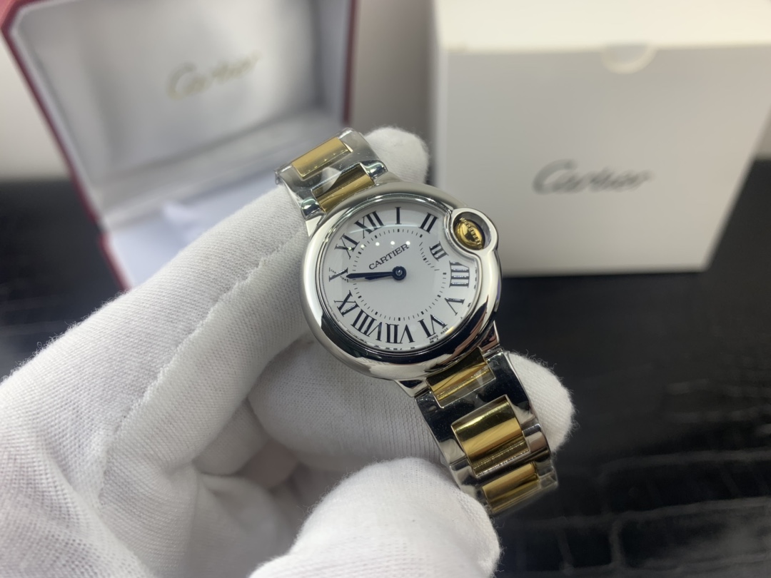 Cartier 皇家 卡地亚蓝气球系列28尺寸女表