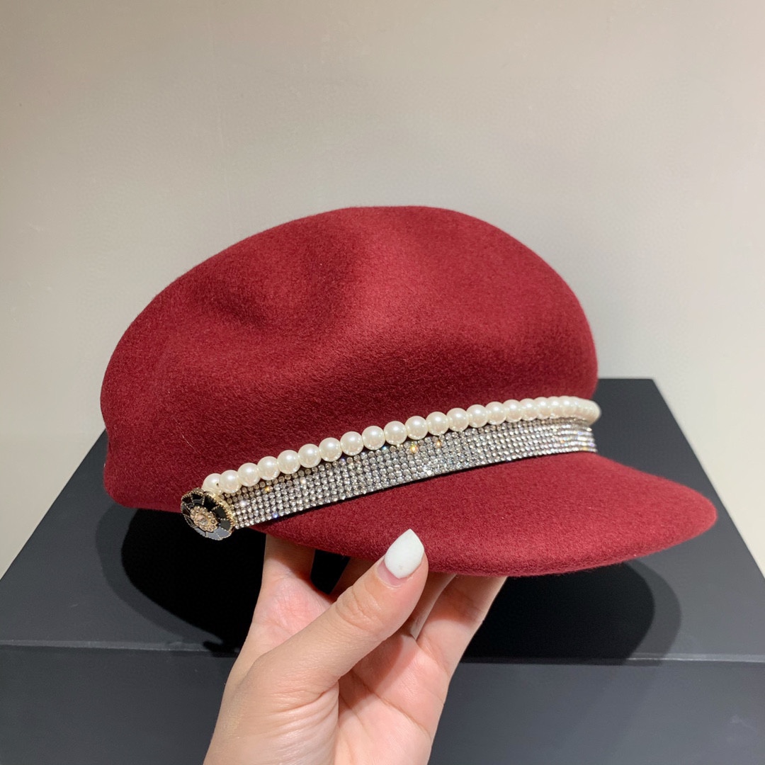 chanel香奈儿2020秋季专柜新款贝蕾帽,南瓜99帽,百分百羊绒,欧美