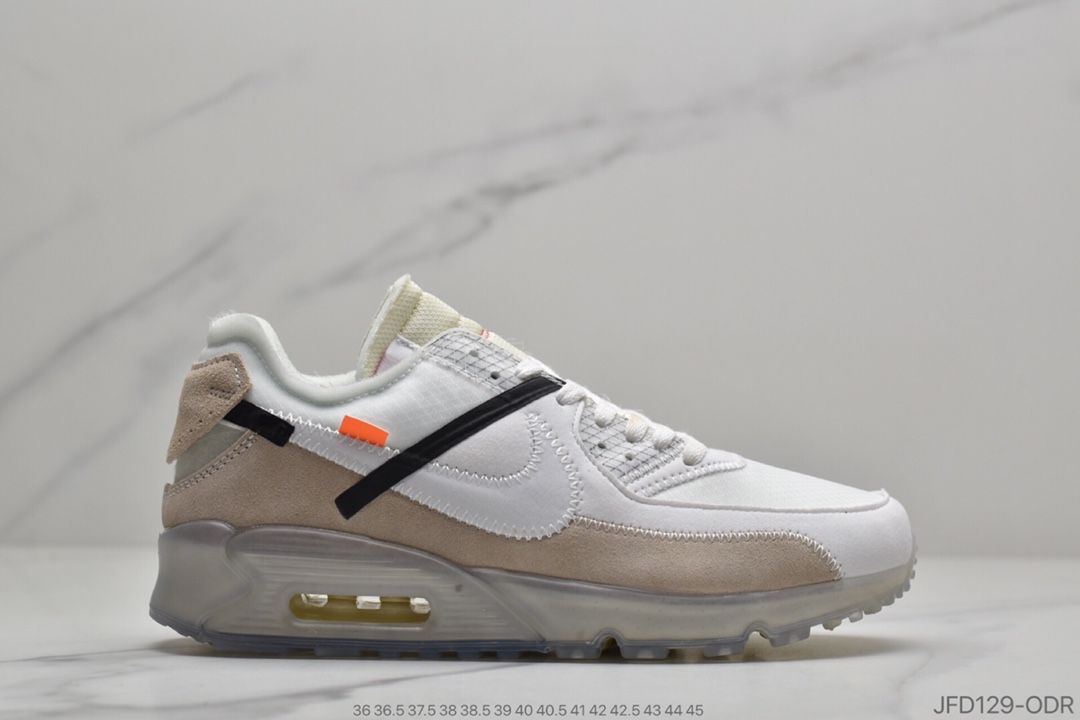 170 Off-White x Nike Air Max 90 ”Desert Ore”2.0版本慢跑鞋AA7293-002
