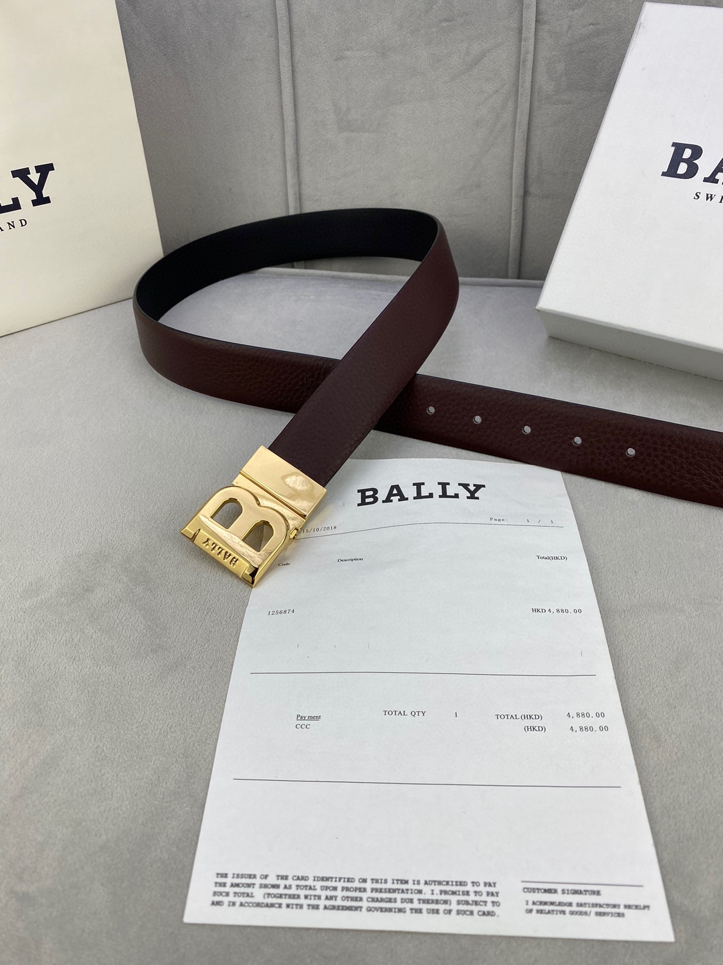 Authentic 3.5cm BALLY Barley Belts: Gold/Silver Buttons, Trim as Needed - 图片 7