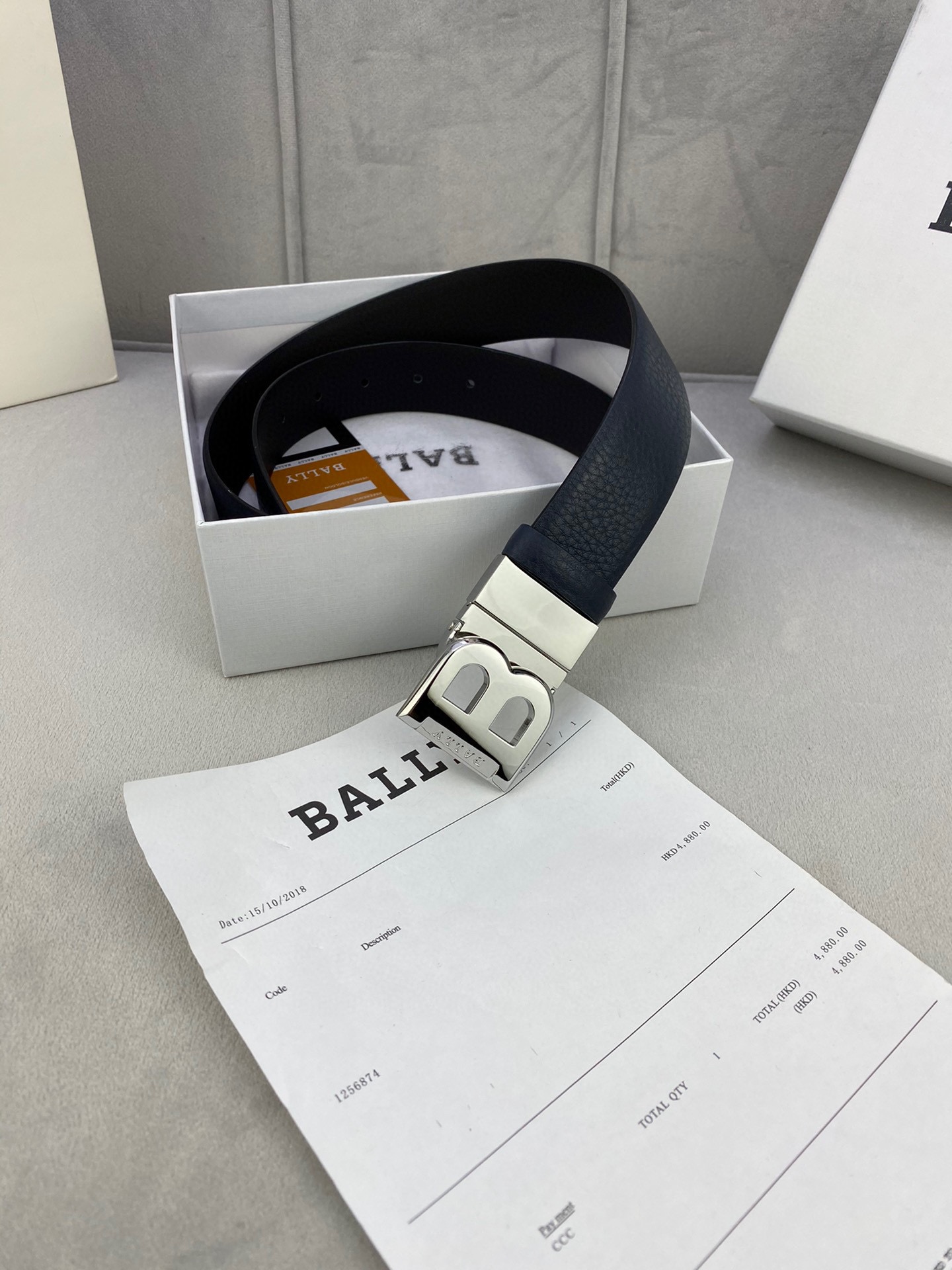 Authentic BALLY Barley Belts: 3.5cm Width with Gold/Silver Buttons for Trimming - 图片 8