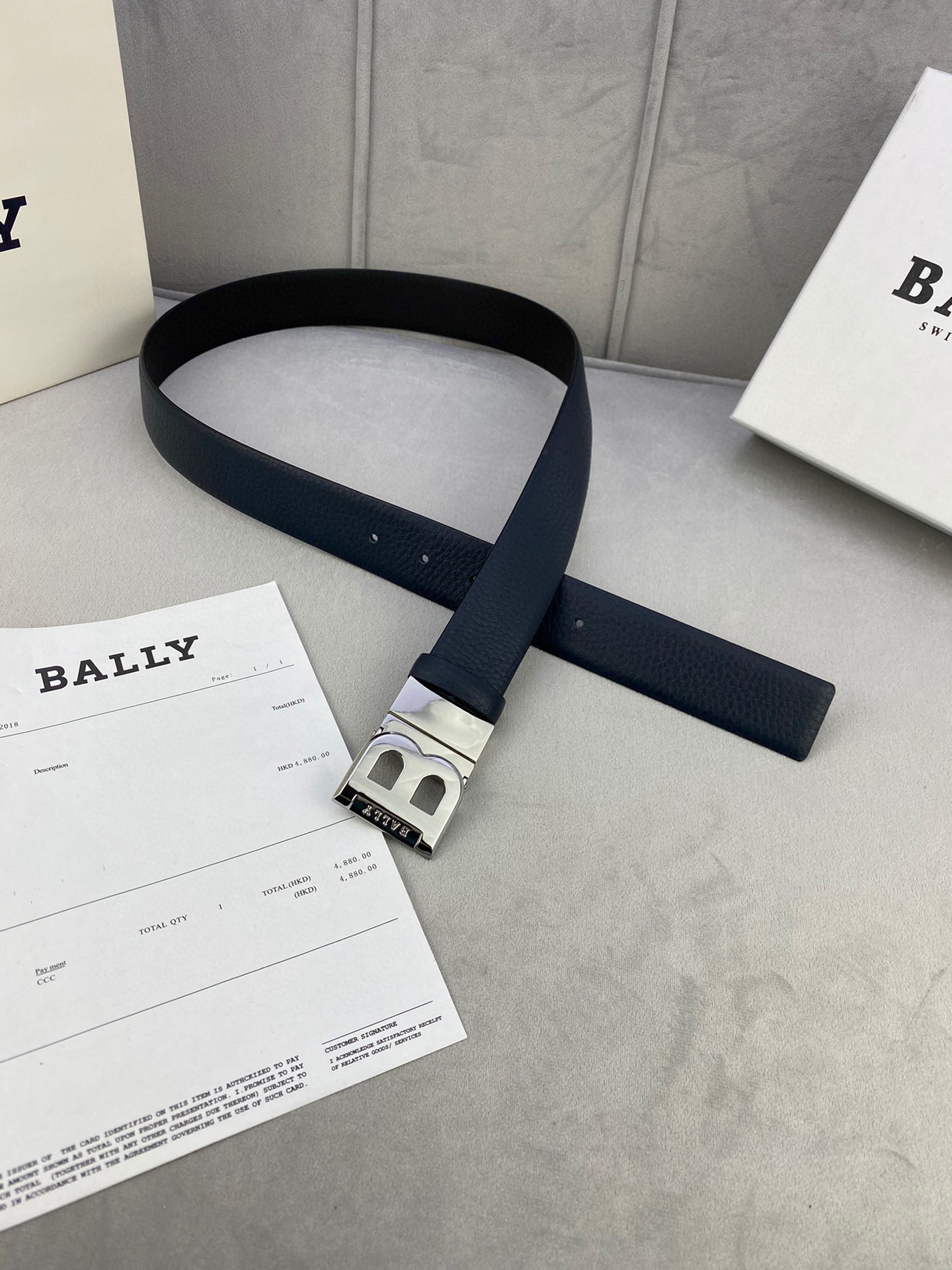 Authentic BALLY Barley Belts: 3.5cm Width with Gold/Silver Buttons for Trimming - 图片 7
