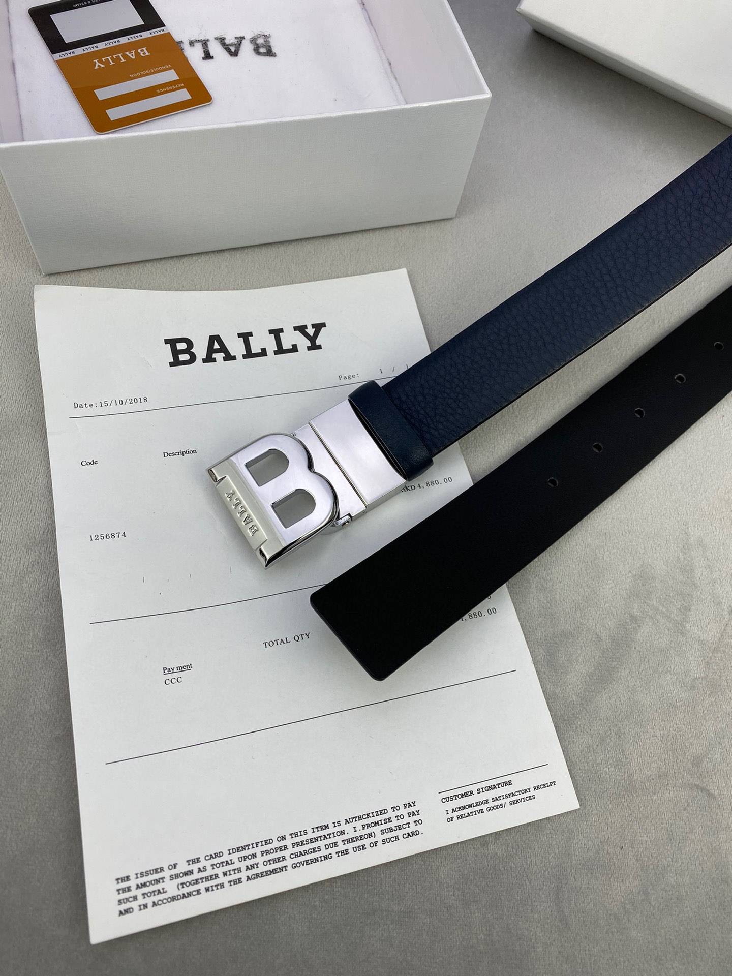 Authentic BALLY Barley Belts: 3.5cm Width with Gold/Silver Buttons for Trimming - 图片 9