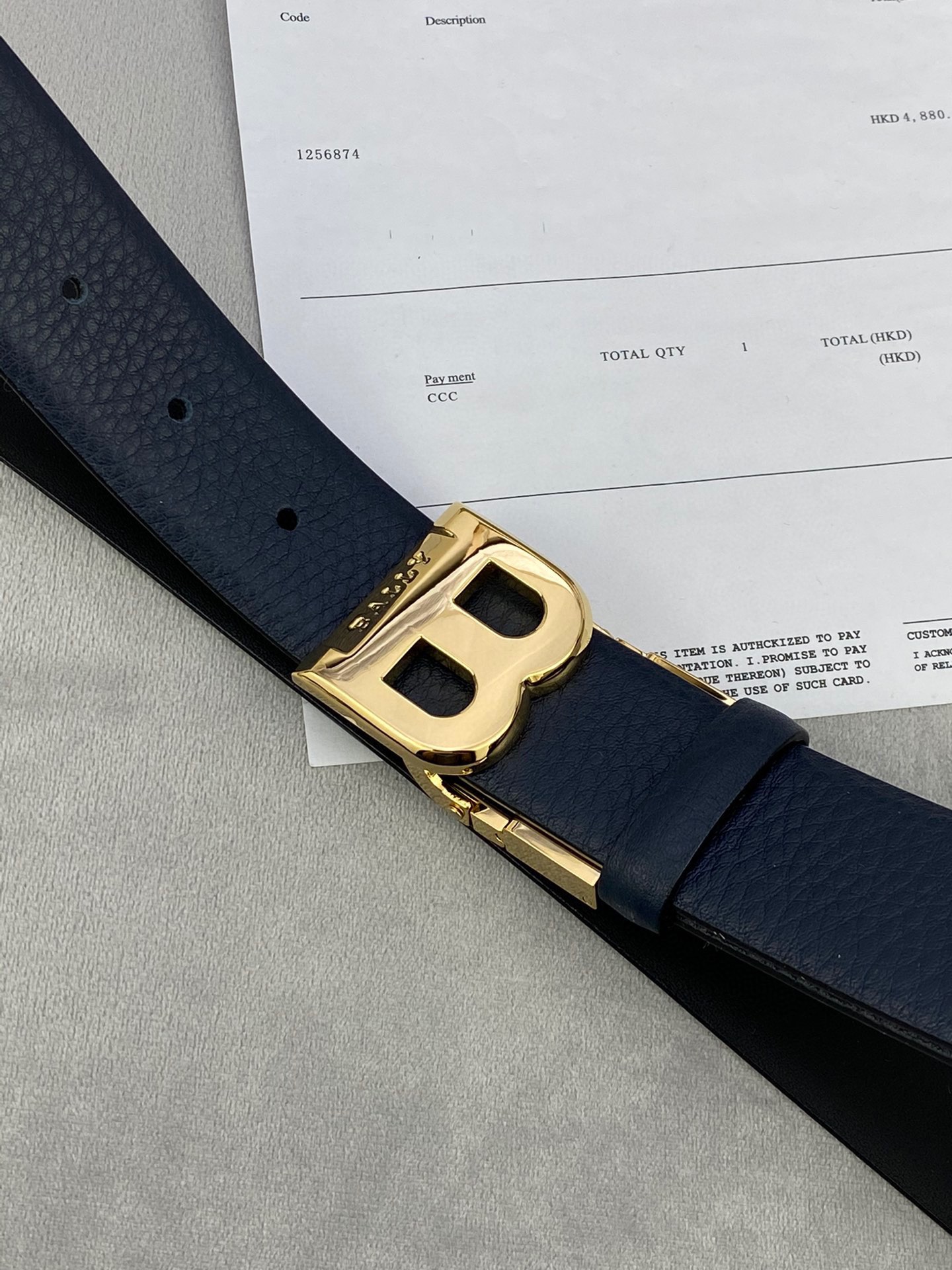 Authentic BALLY Barley Belts: 3.5cm Width with Gold/Silver Buttons for Trimming - 图片 2
