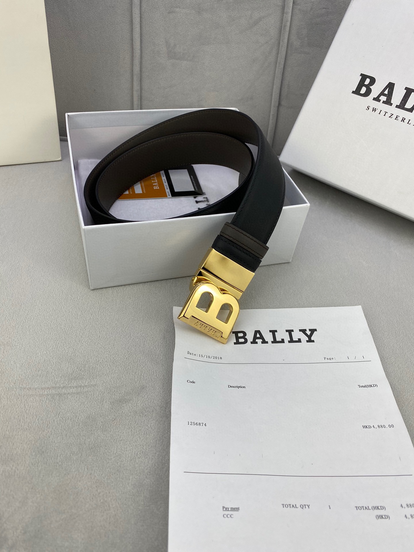 Authentic BALLY Barley Belts: 3.5cm Width with Gold/Silver Buttons for Custom Trimming - 图片 8