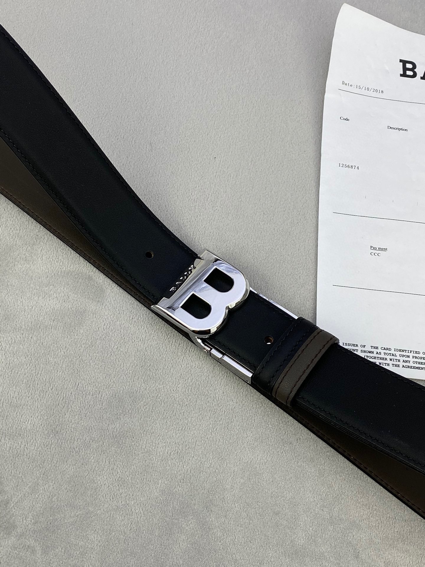 Authentic BALLY Barley Belts: 3.5cm Width with Gold/Silver Buttons for Custom Trimming - 图片 2
