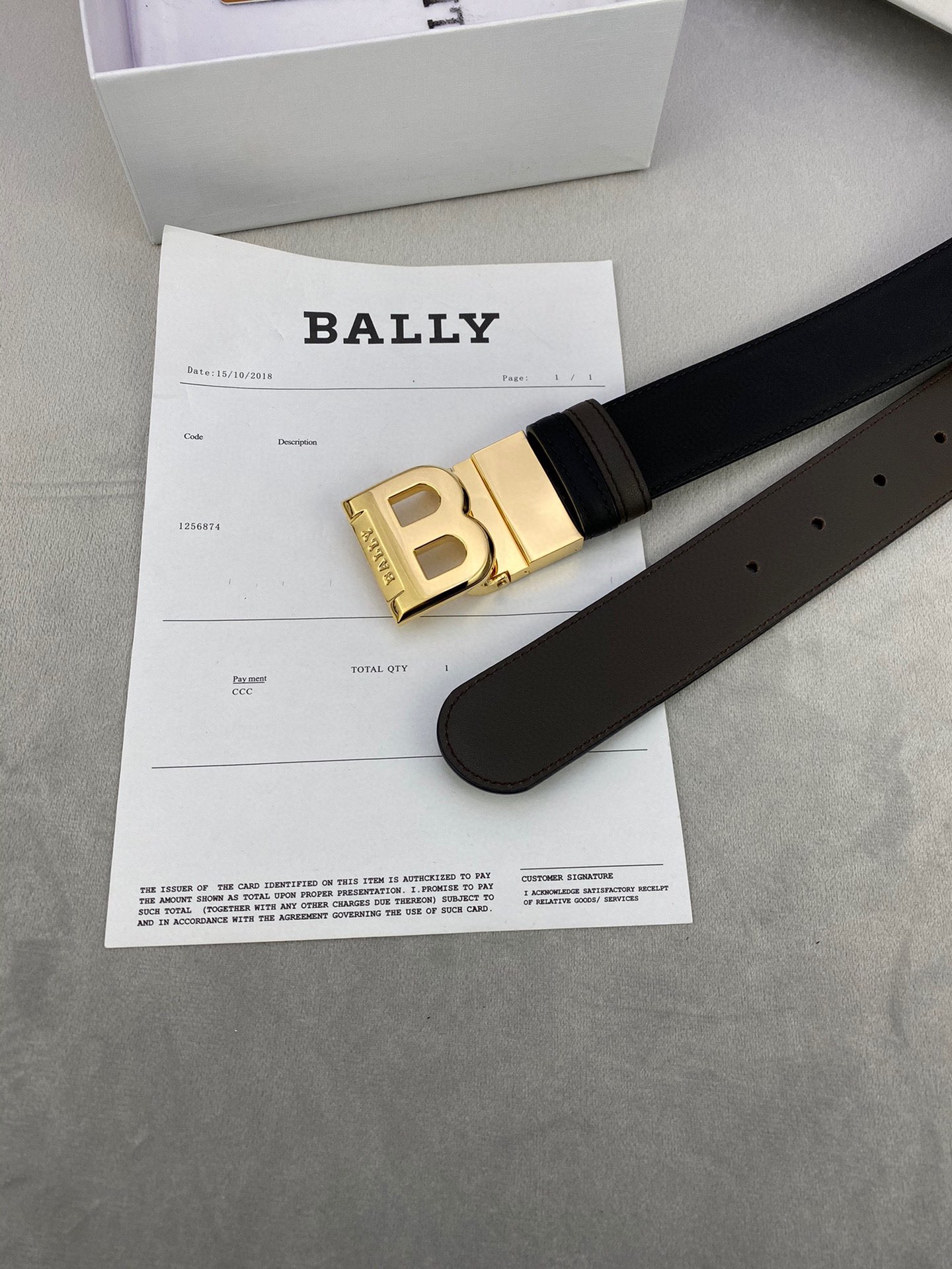 Authentic BALLY Barley Belts: 3.5cm Width with Gold/Silver Buttons for Custom Trimming - 图片 9