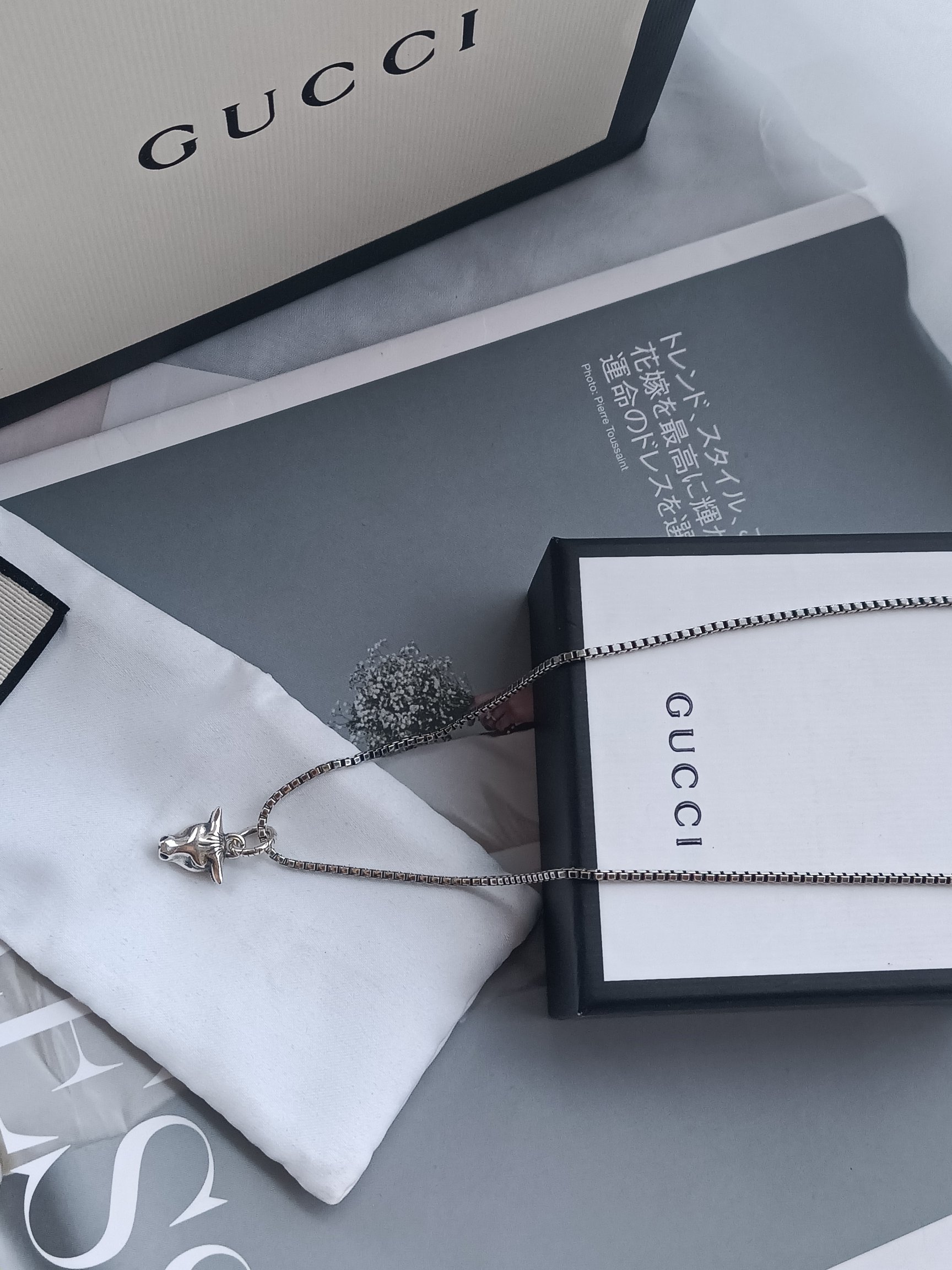 NO:112810,GUCCI's magnificent bull head necklace, jewelry quality, gucci, necklace19860909GUCCI牛气冲天 牛头项链,饰品精品,gucci,necklace,Jewelry