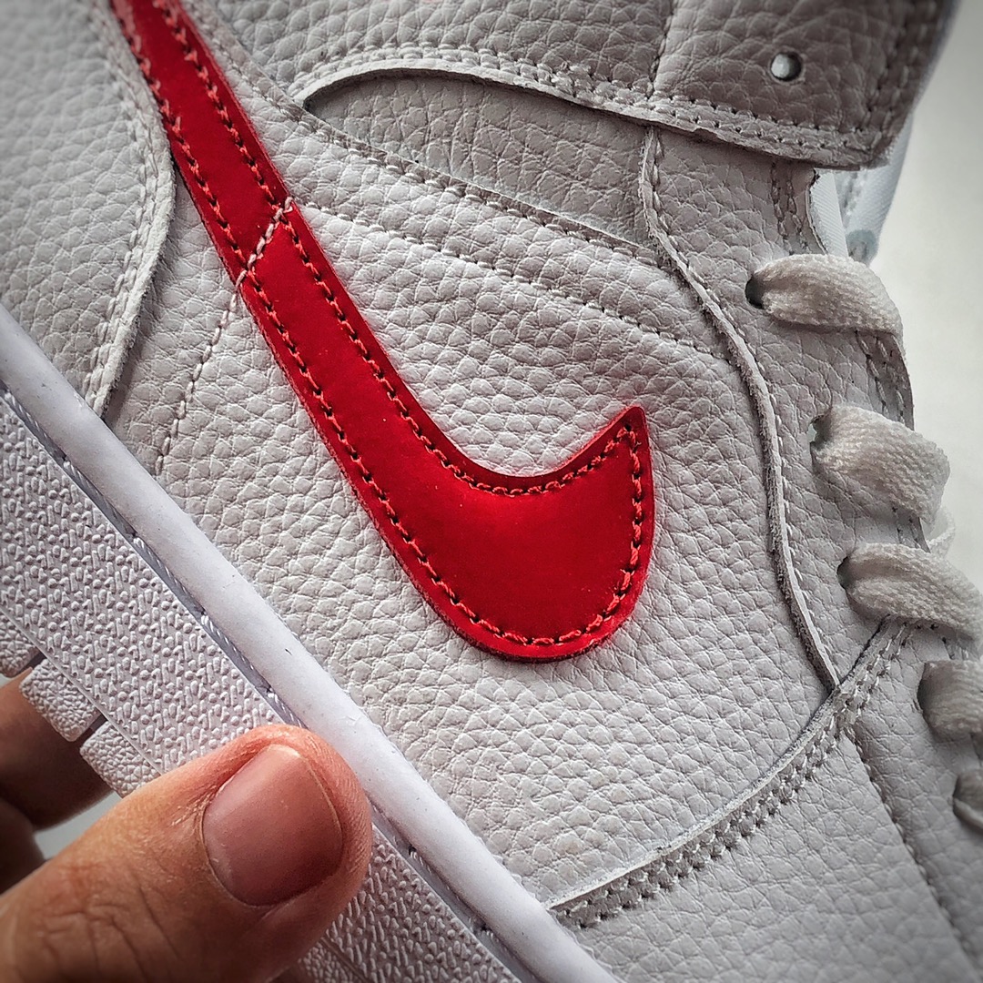 260  乔丹 中帮 AJ1 白红色 权志龙 Air Jordan 1 Mid SE V G-Dragon 权志龙 BQ6472-106