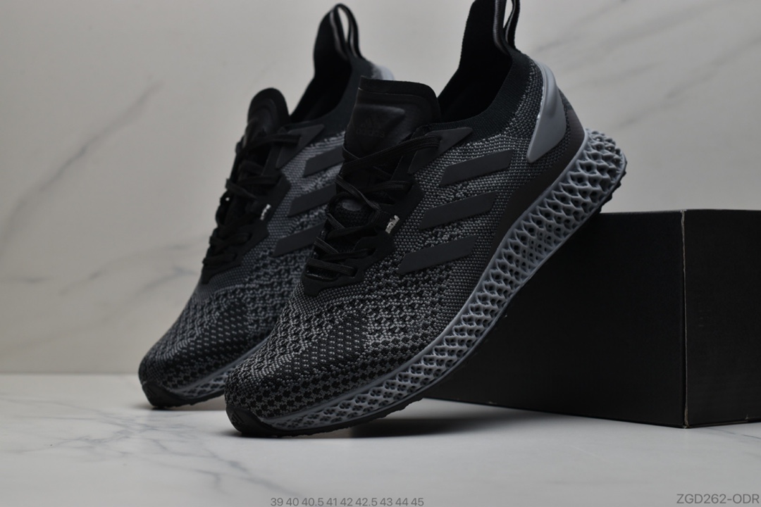 290 公司级阿迪达斯Adidas Alphaedge 4D M 针织呼吸面休闲运动慢跑鞋FW7098