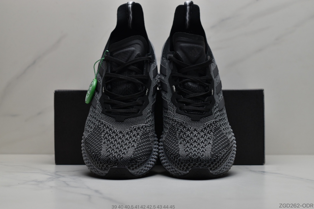 290 公司级阿迪达斯Adidas Alphaedge 4D M 针织呼吸面休闲运动慢跑鞋FW7098