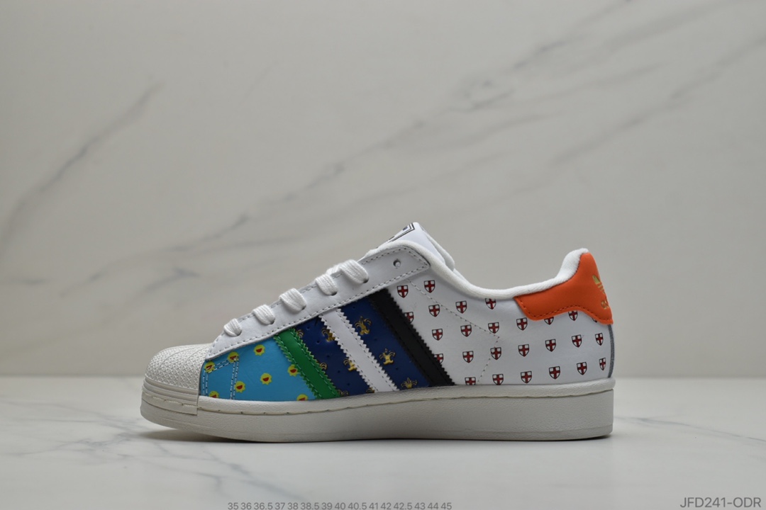 170 公司级阿迪达斯 50周年纪念款联名 Adidas superstar 三叶草贝壳头 FX7175