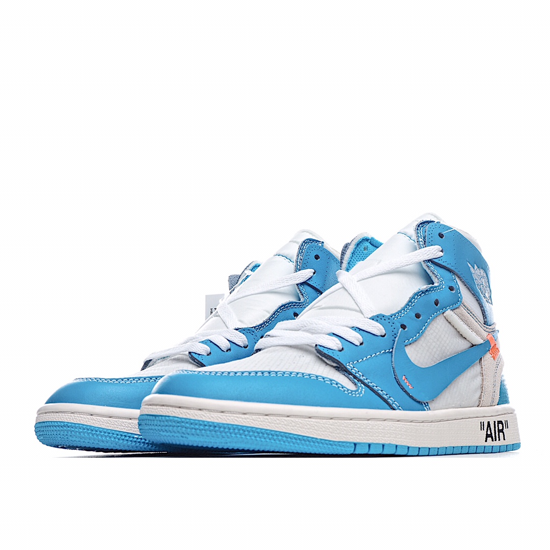 Air Jordan 1 Retro High Off-White UNC Basketball Shoes - University Blue 2 i1602199795 5626 1