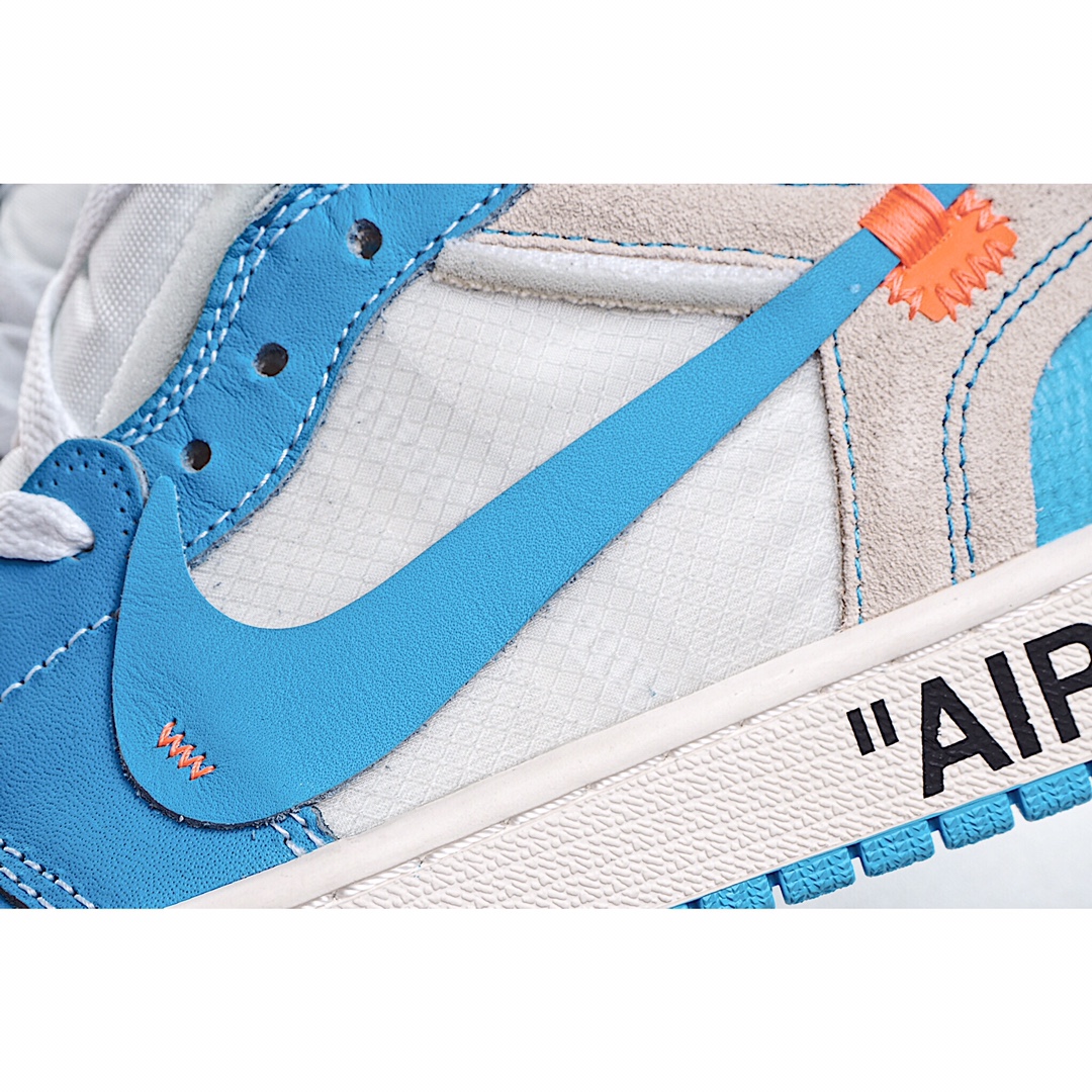 Air Jordan 1 Retro High Off-White UNC Basketball Shoes - University Blue 9 i1602199795 8105 8