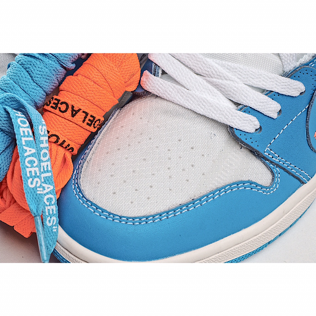 Air Jordan 1 Retro High Off-White UNC Basketball Shoes - University Blue 7 i1602199795 8183 6