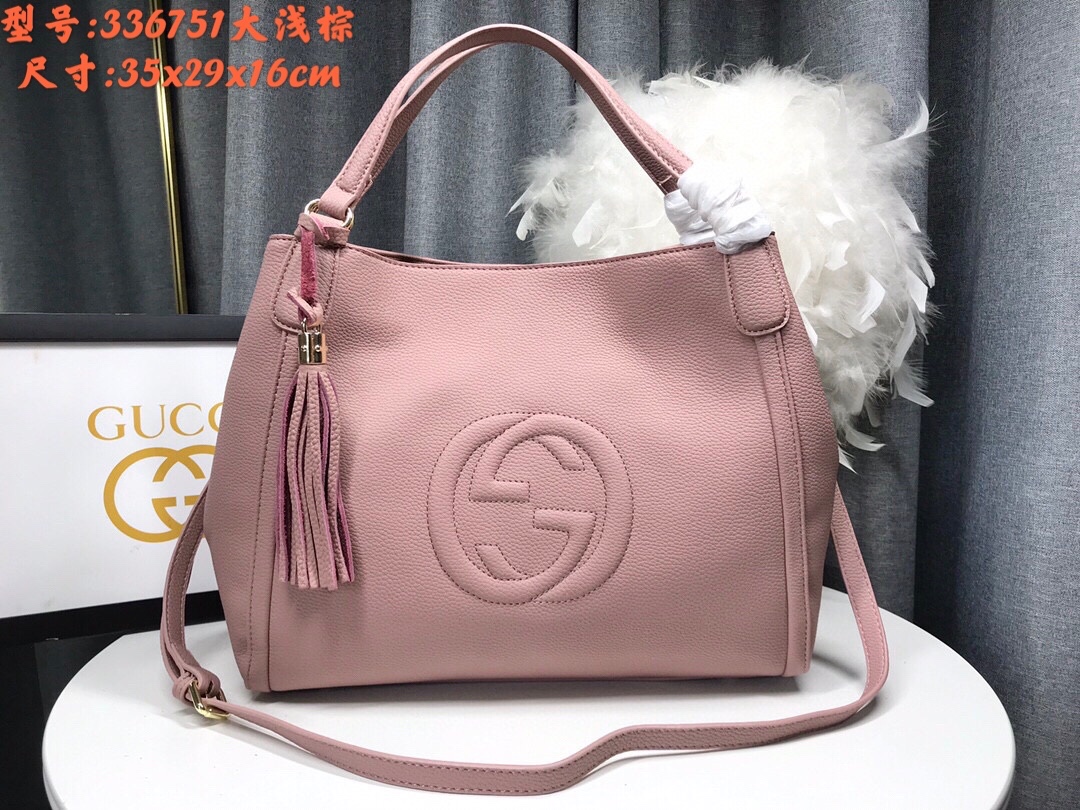 Gucci Soho Pink 35x29x16cm shoulder everyday
