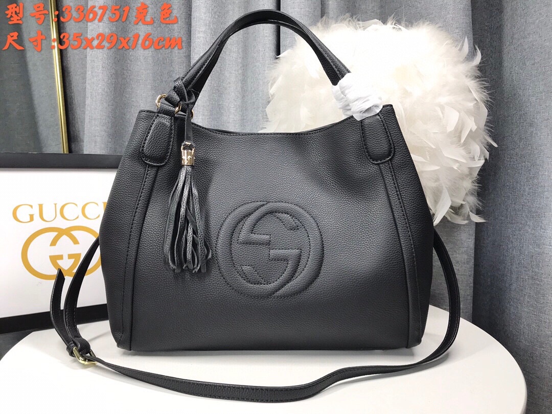 Gucci SOHO Black 35x29x16cm tote everyday