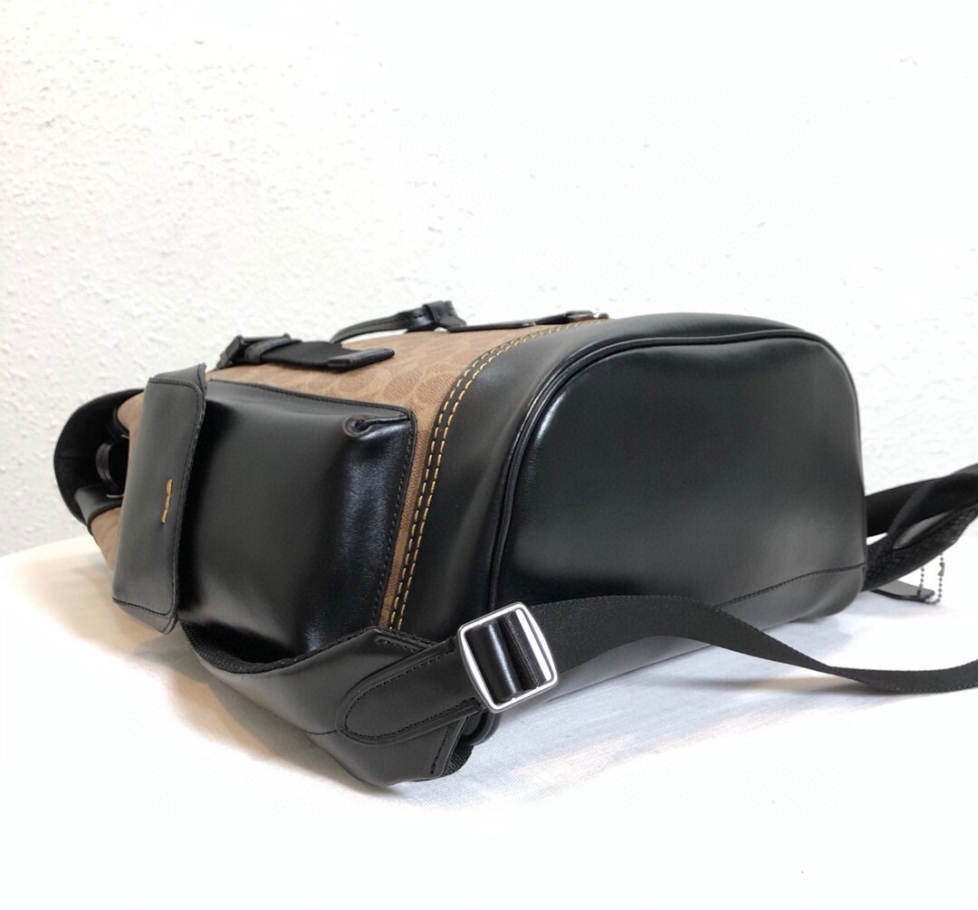 Coach coach蔻驰40344 男士老花帆布双肩背包男士双肩包
