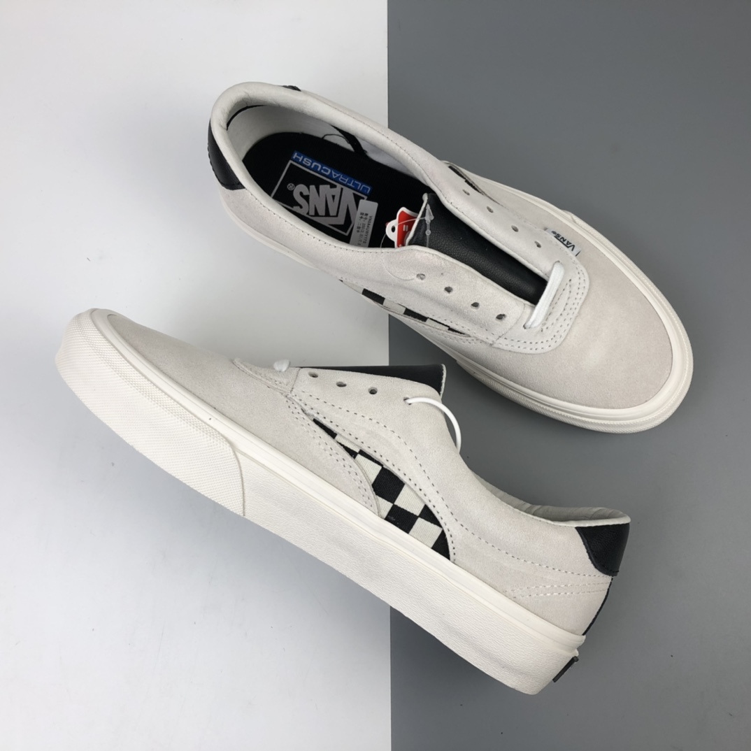 170 Vans Rhude 腰果花麂皮拼接棋盘格低帮复古硫化板鞋 VN0A4UWY17S