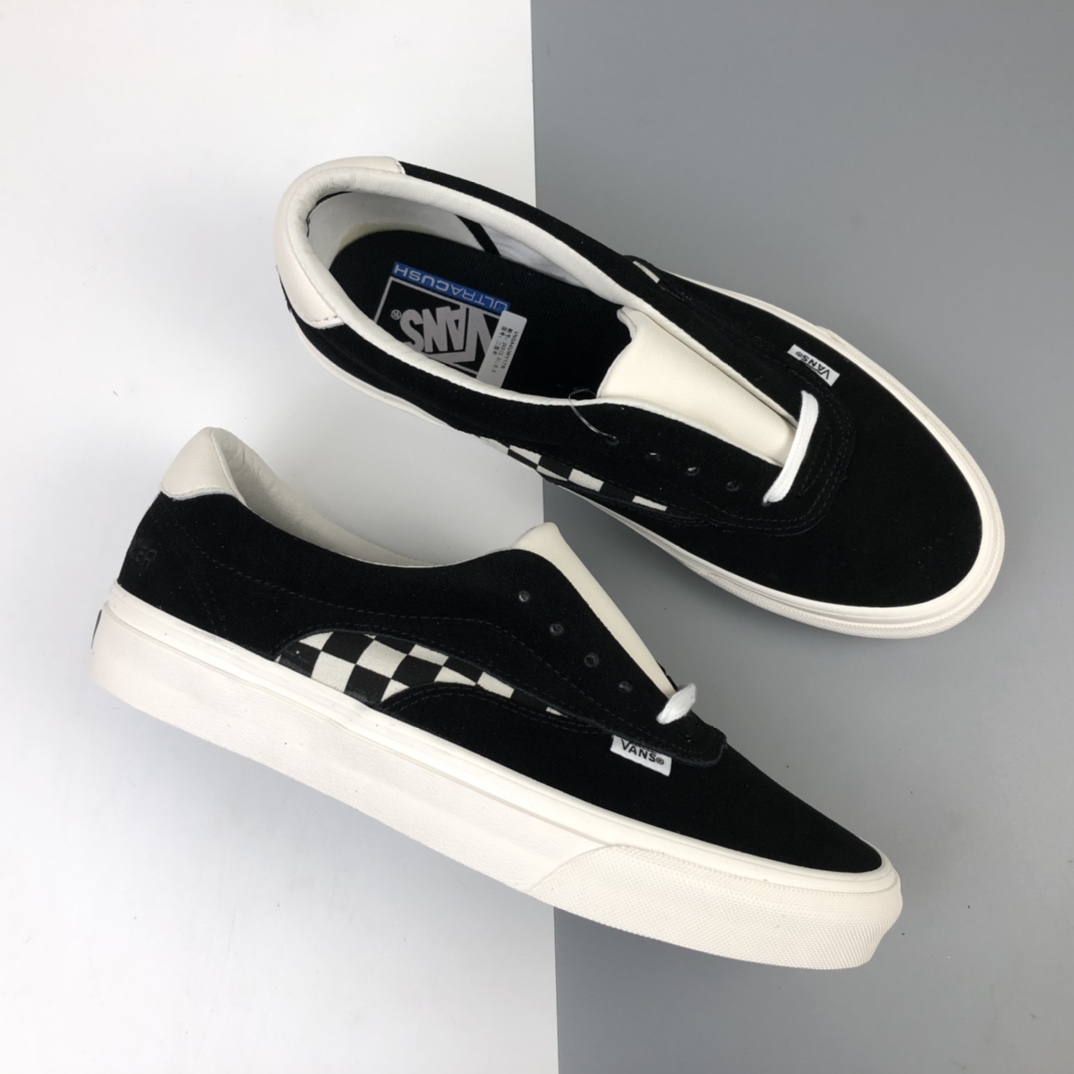 170 Vans Rhude 腰果花麂皮拼接棋盘格低帮复古硫化板鞋 VN0A4UWY17R