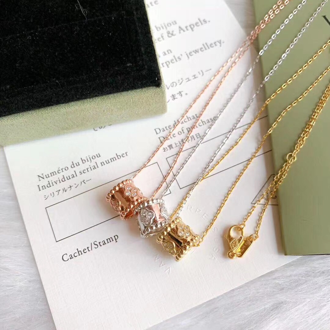 Van Cleef & Arpels 梵克雅宝 按照ZP定制 电镀 18k 金万花筒项链
