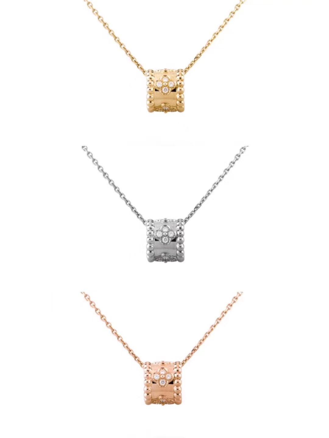 Van Cleef & Arpels 梵克雅宝 按照ZP定制 电镀 18k 金万花筒项链