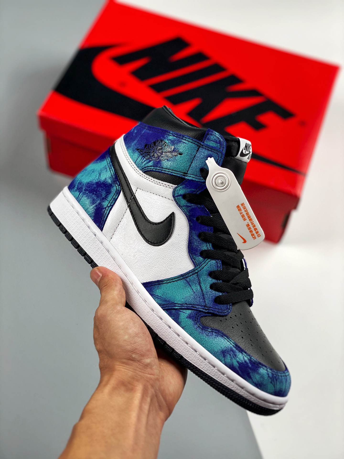 Air Jordan 1 High OG "Tie-Dye" 扎染 货号：CD0461 100 原楦原档案数据开发#鞋面采用头层皮拼接材质，何处细节都还不错，性价比封顶 Size：36 36.5 37.5 38 38.5 39 40 40…