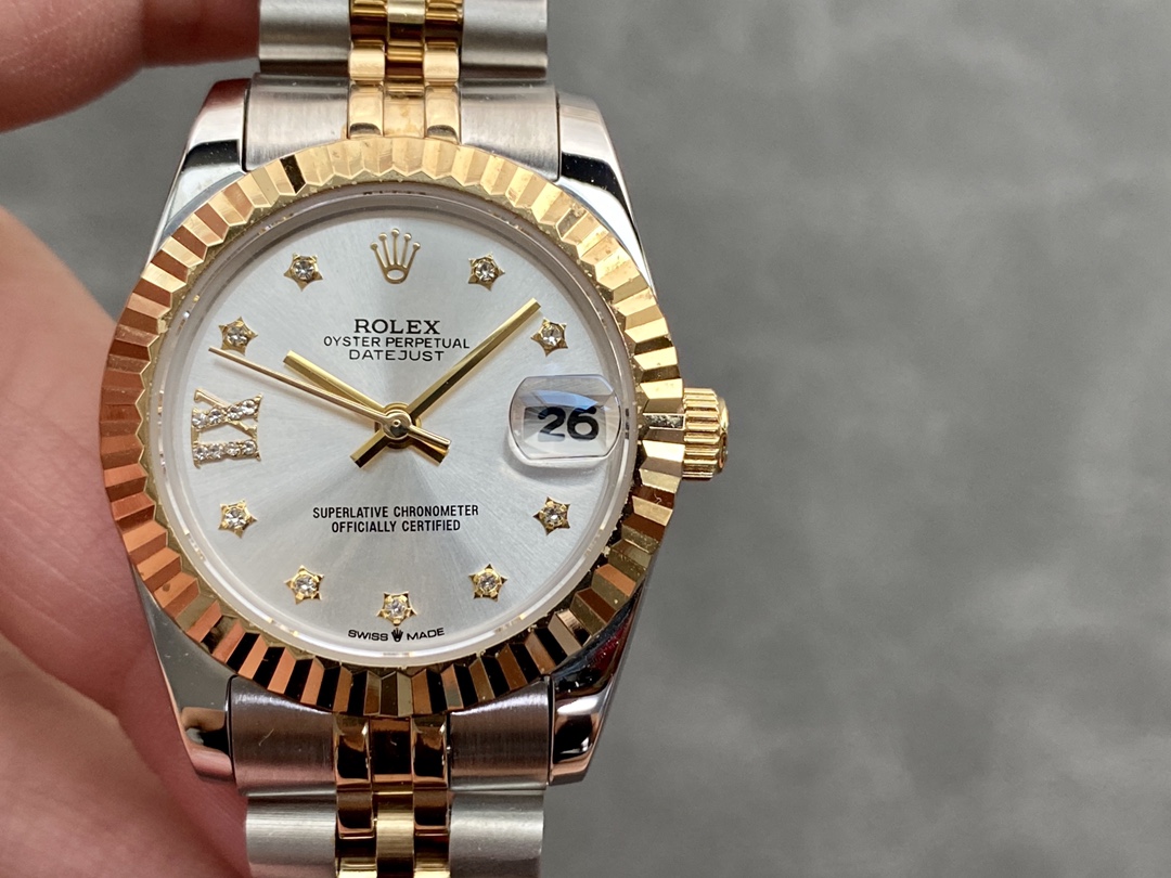 SK Factory 女款 劳力士Rolex 日志型31mm 自動巻き腕時計