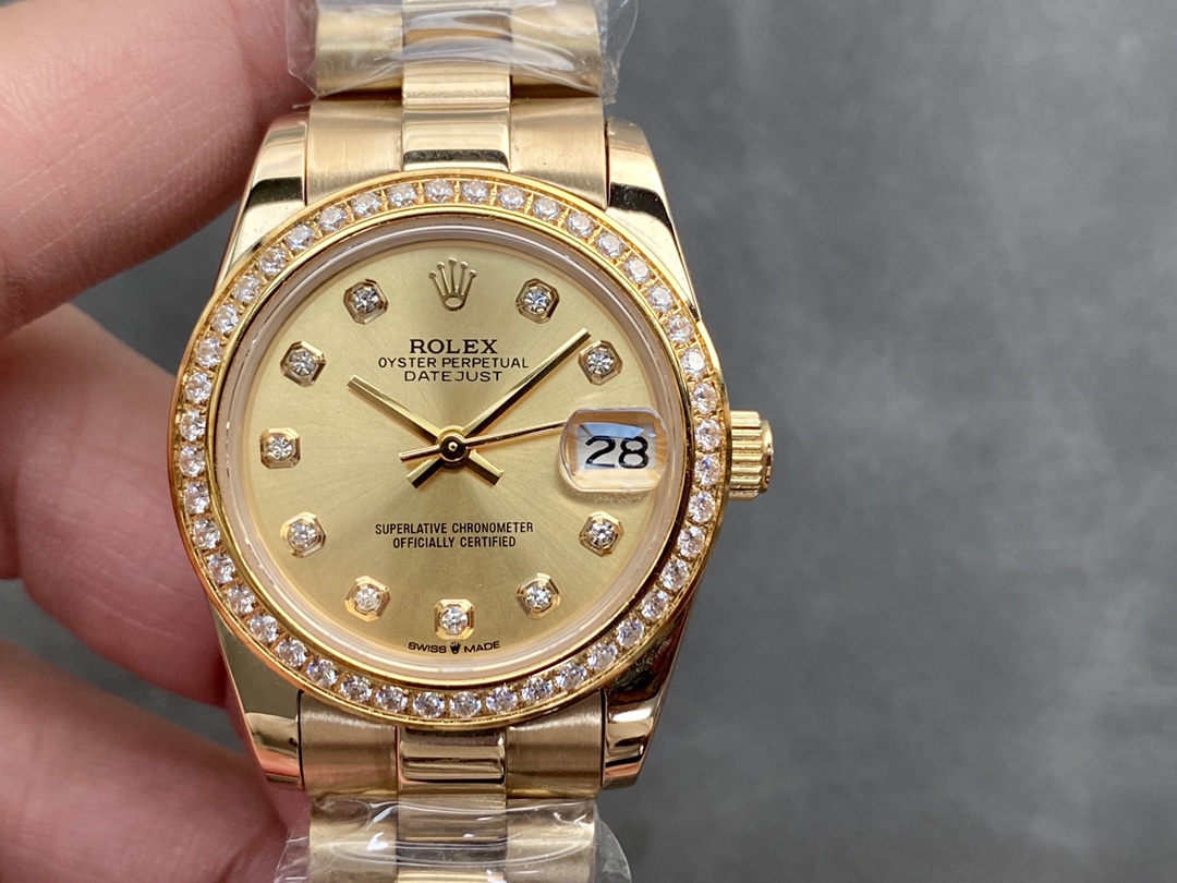 SK Factory 劳力士Rolex 女款 日志型31mm 自動機械腕時計