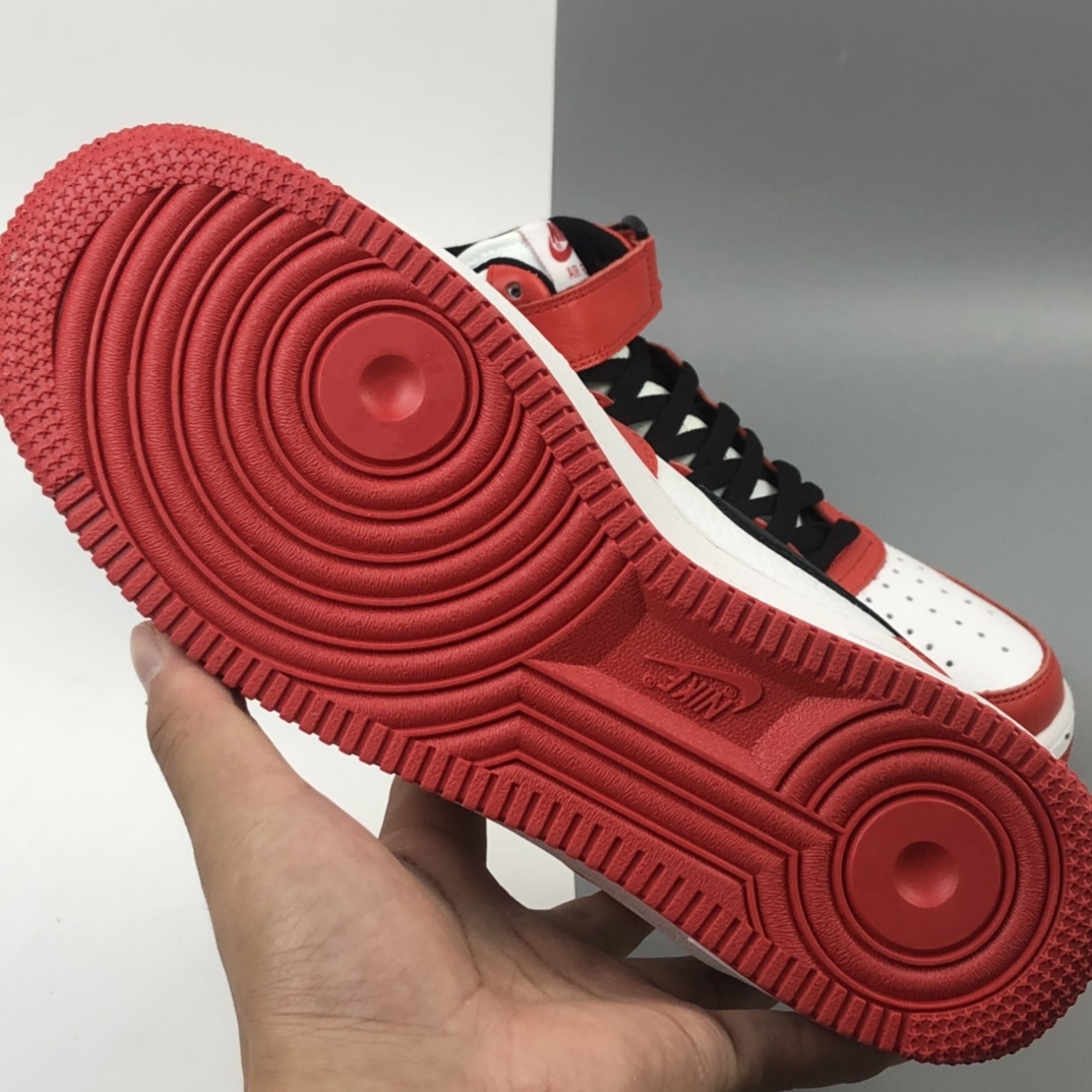 260 Travis Scott x Nike Air Force 1 Mid LV8”Dark Mocha”空军一号经典中帮百搭休闲运动板鞋“反钩白黑红”804609-160
