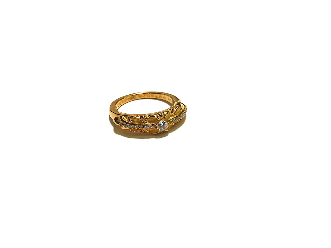 NO:378482,Croxin 22k gold-plated cross flower inlaid stone ring Size: 12-24, jewelry quality, chrome hearts, ring, gold plating19860909克罗心22k镀金十字花镶石戒指 Size:12-24,饰品精品,chrome hearts,ring,gold plating,Jewelry