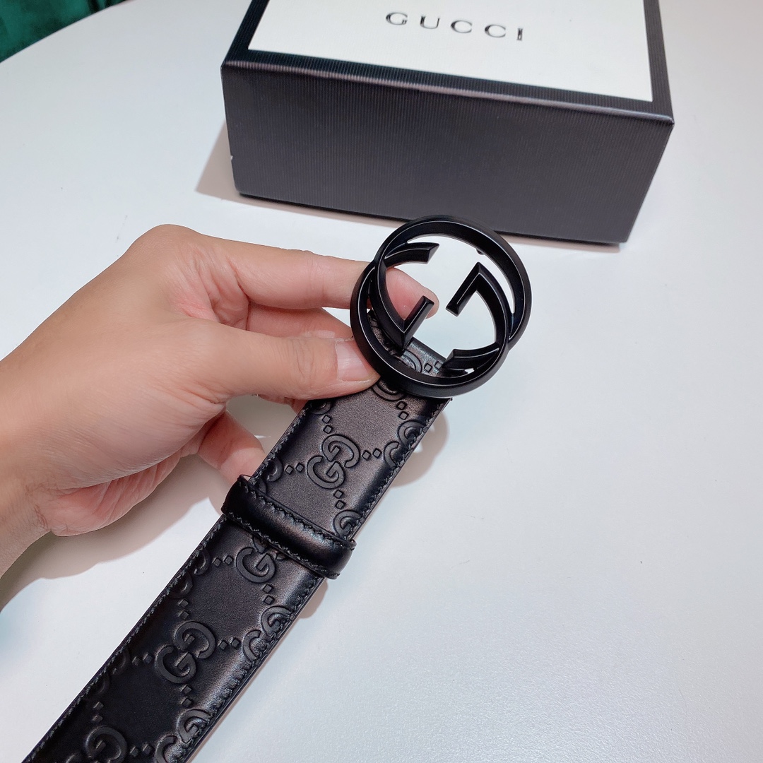 Gucci3.8cm进口小牛皮压花,专柜正品1:1完美复刻.进口磨砂皮底,采用热压印技术的GucciSi