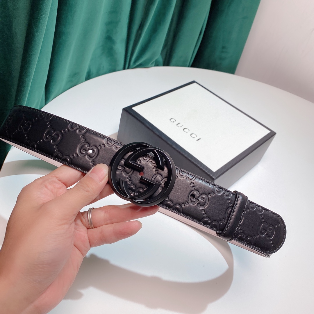 Gucci3.8cm进口小牛皮压花,专柜正品1:1完美复刻.进口磨砂皮底,采用热压印技术的GucciSi