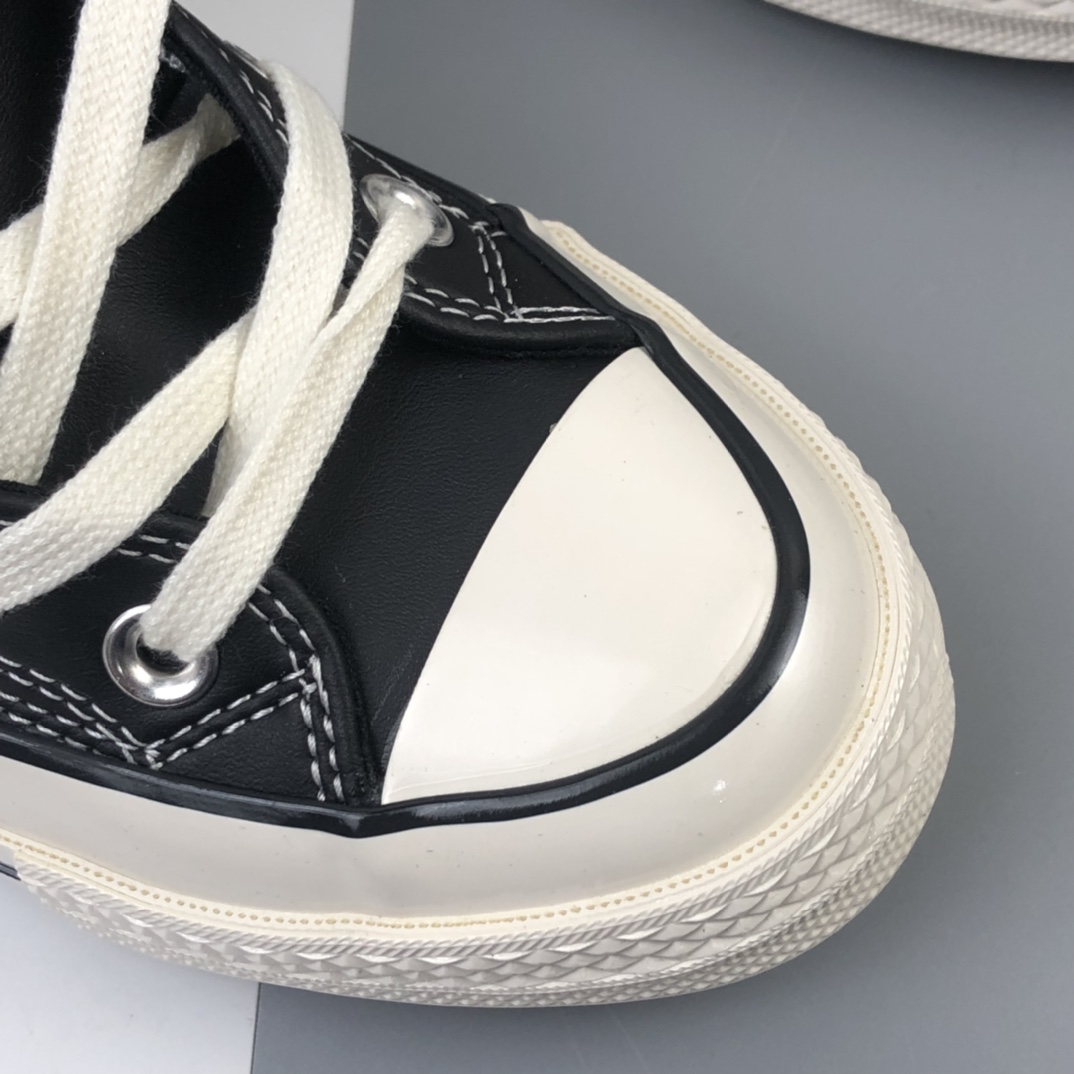 140 Converse 1970S 经典款皮面黑白高帮休闲板鞋 170369C