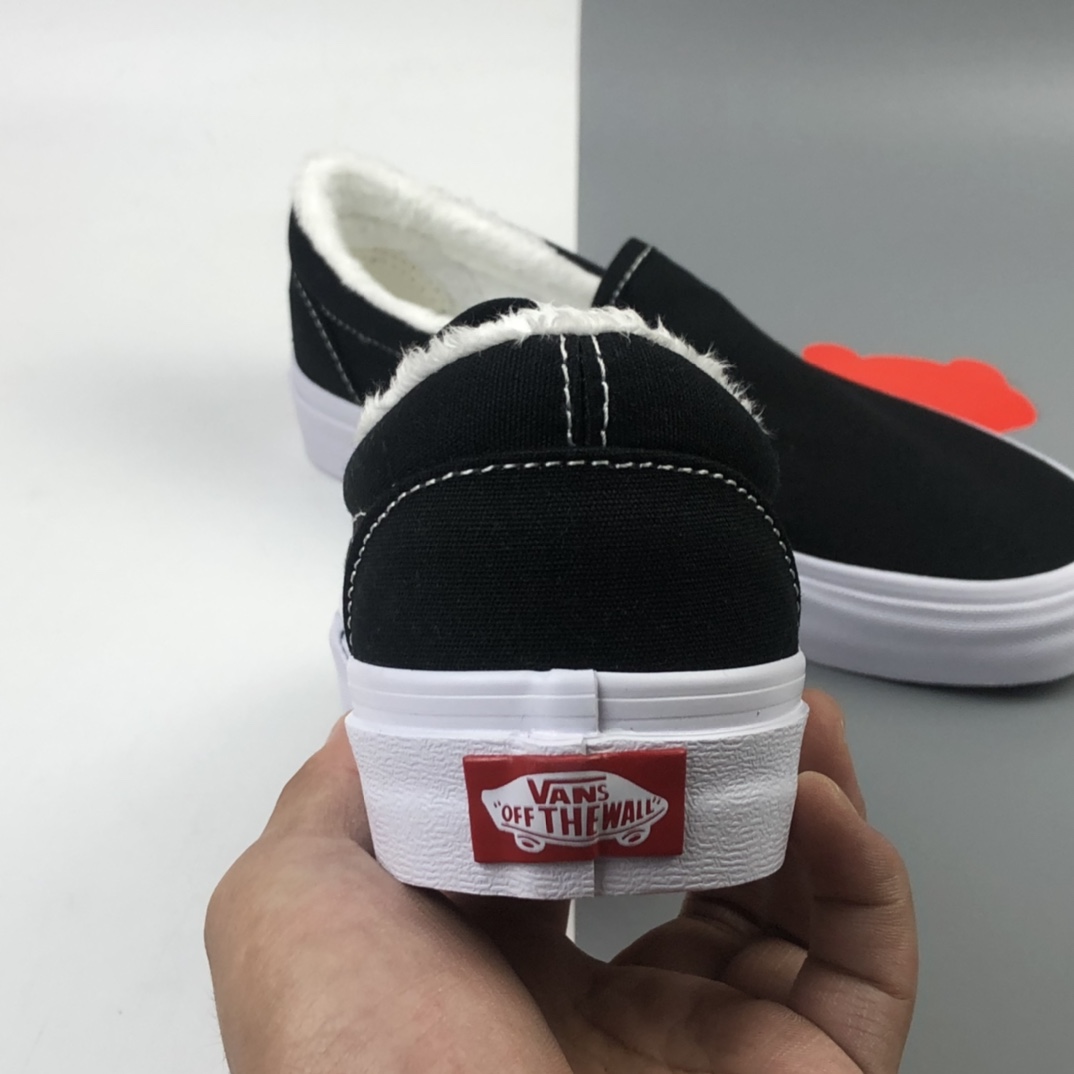 140 Vans OG Slip-On Lx 加绒系列懒人一脚蹬帆布板鞋 VN000UDFF8L