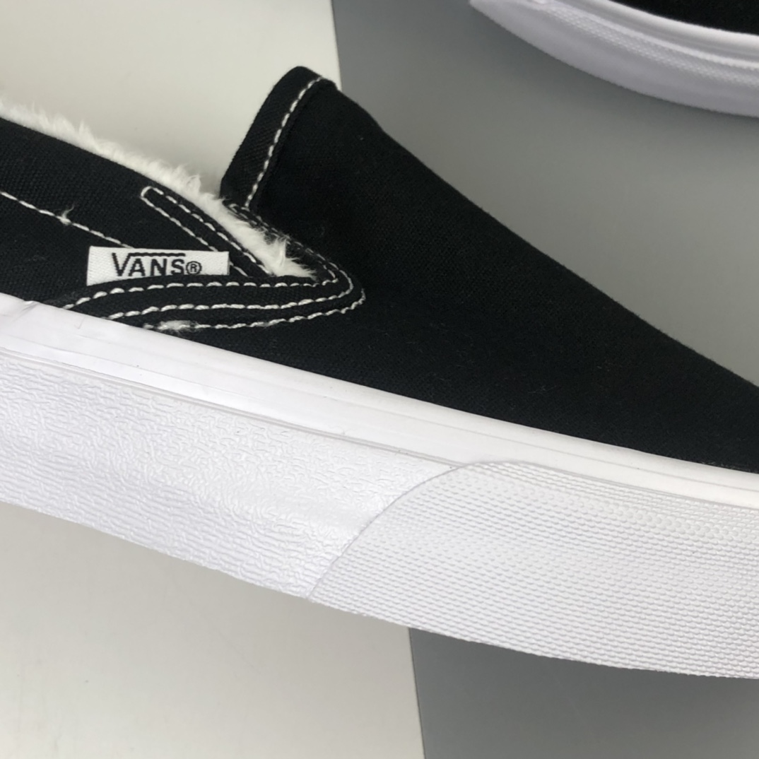 140 Vans OG Slip-On Lx 加绒系列懒人一脚蹬帆布板鞋 VN000UDFF8L